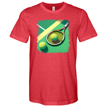 Load image into Gallery viewer, Retro Tennis Green Heathered Tee