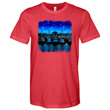 Load image into Gallery viewer, Shem Creek Starry Night Heathered Tee