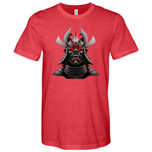 Load image into Gallery viewer, Silver & Red Japanese Warrior Heathered Tee
