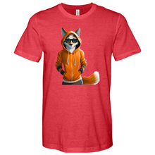 Load image into Gallery viewer, Orange Fox Heathered Tee