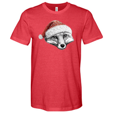 Load image into Gallery viewer, Christmas Fox Heathered Tee