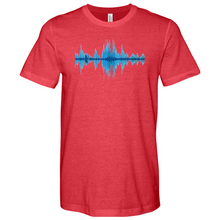 Load image into Gallery viewer, Blue Frequency Heathered Tee