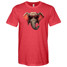 Load image into Gallery viewer, Red Glass Elephant Heathered Tee