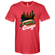 Load image into Gallery viewer, Chicago Hot Dog Heathered Tee