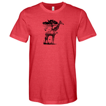Load image into Gallery viewer, Giraffe Wildlife Heathered Tee