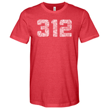 Load image into Gallery viewer, Chicago 312 Heathered Tee