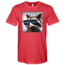 Load image into Gallery viewer, Preppy Raccoon Heathered Tee