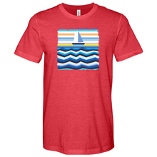 Load image into Gallery viewer, Boat at Sea Heathered Tee