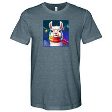 Load image into Gallery viewer, Llama Christmas Heathered Tee
