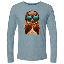 Load image into Gallery viewer, Owl With Sunglass and Headphone Long Sleeve