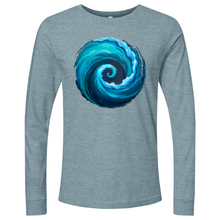 Load image into Gallery viewer, Swirl Wave Blue Long Sleeve