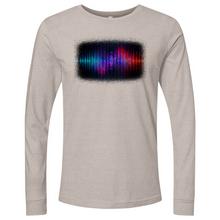 Load image into Gallery viewer, Frequency Waves Red Blue Long Sleeve