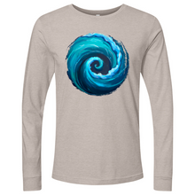 Load image into Gallery viewer, Swirl Wave Blue Long Sleeve