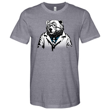 Load image into Gallery viewer, Bear in Lab Coat Heathered Tee