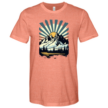Load image into Gallery viewer, Retro Mountain Heathered Tee
