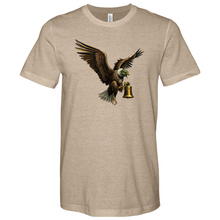 Load image into Gallery viewer, Green Eagle & Bell Heathered Tee