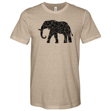 Load image into Gallery viewer, Elephant Mandala Heathered Tee