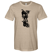 Load image into Gallery viewer, Cat Reflection Heathered Tee