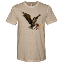 Load image into Gallery viewer, Green Eagle & Hat Heathered Tee