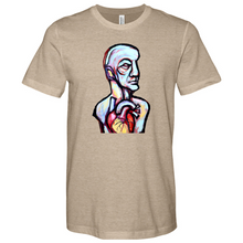 Load image into Gallery viewer, Abstract Art Head Heathered Tee