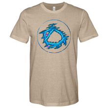 Load image into Gallery viewer, Blue Circle Heathered Tee
