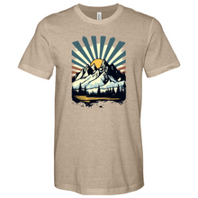 Load image into Gallery viewer, Retro Mountain Heathered Tee