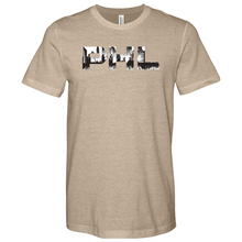 Load image into Gallery viewer, PHL Retro Skyline Heathered Tee