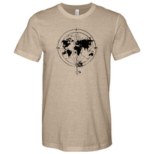 Load image into Gallery viewer, World Map Heathered Tee