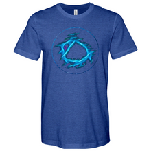 Load image into Gallery viewer, Blue Circle Heathered Tee