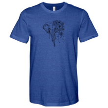 Load image into Gallery viewer, Elephant With Flower Heathered Tee