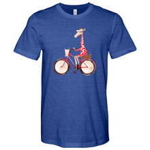 Load image into Gallery viewer, Bicycle Giraffe Heathered Tee
