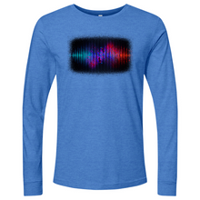 Load image into Gallery viewer, Frequency Waves Red Blue Long Sleeve