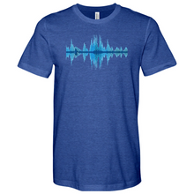 Load image into Gallery viewer, Blue Frequency Heathered Tee