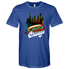 Load image into Gallery viewer, Chicago Hot Dog Heathered Tee