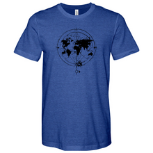 Load image into Gallery viewer, World Map Heathered Tee