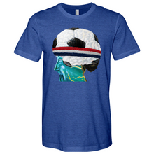 Load image into Gallery viewer, Soccer Head Heathered Tee