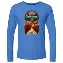Load image into Gallery viewer, Owl With Sunglass and Headphone Long Sleeve