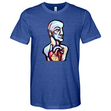 Load image into Gallery viewer, Abstract Art Head Heathered Tee