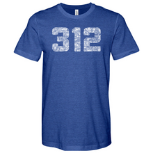 Load image into Gallery viewer, Chicago 312 Heathered Tee