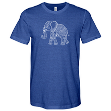 Load image into Gallery viewer, Elephant Line Art Heathered Tee