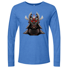 Load image into Gallery viewer, Silver & Red Japanese Warrior MinLong Sleeve