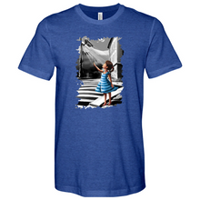 Load image into Gallery viewer, Little Girl Smiling and Waving at the Camera 02 Heathered Tee