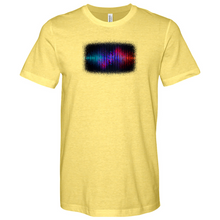 Load image into Gallery viewer, Frequency Waves Red Blue Heathered Tee