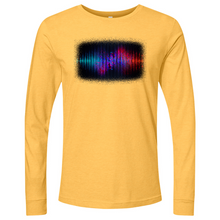Load image into Gallery viewer, Frequency Waves Red Blue Long Sleeve