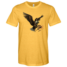 Load image into Gallery viewer, Green Eagle & Hat Heathered Tee