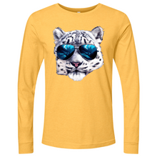 Load image into Gallery viewer, Snow Leopard Blue Sunglasses Long Sleeve
