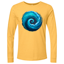 Load image into Gallery viewer, Swirl Wave Blue Long Sleeve