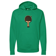 Load image into Gallery viewer, Vintage Ping Pong Black Brown Midweight Hooded Sweatshirt