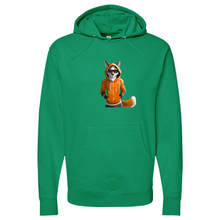 Load image into Gallery viewer, Orange Fox Midweight Hooded Sweatshirt