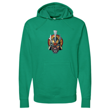 Load image into Gallery viewer, Golden Eye Japanese Warrior Midweight Hooded Sweatshirt